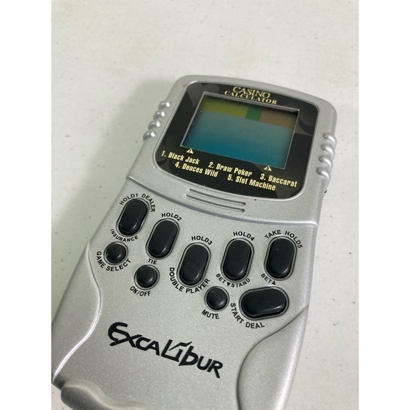 Excalibur Blackjack Handheld Game Electronic Portable Travel Sized Play Anywhere - Picture 6 of 9